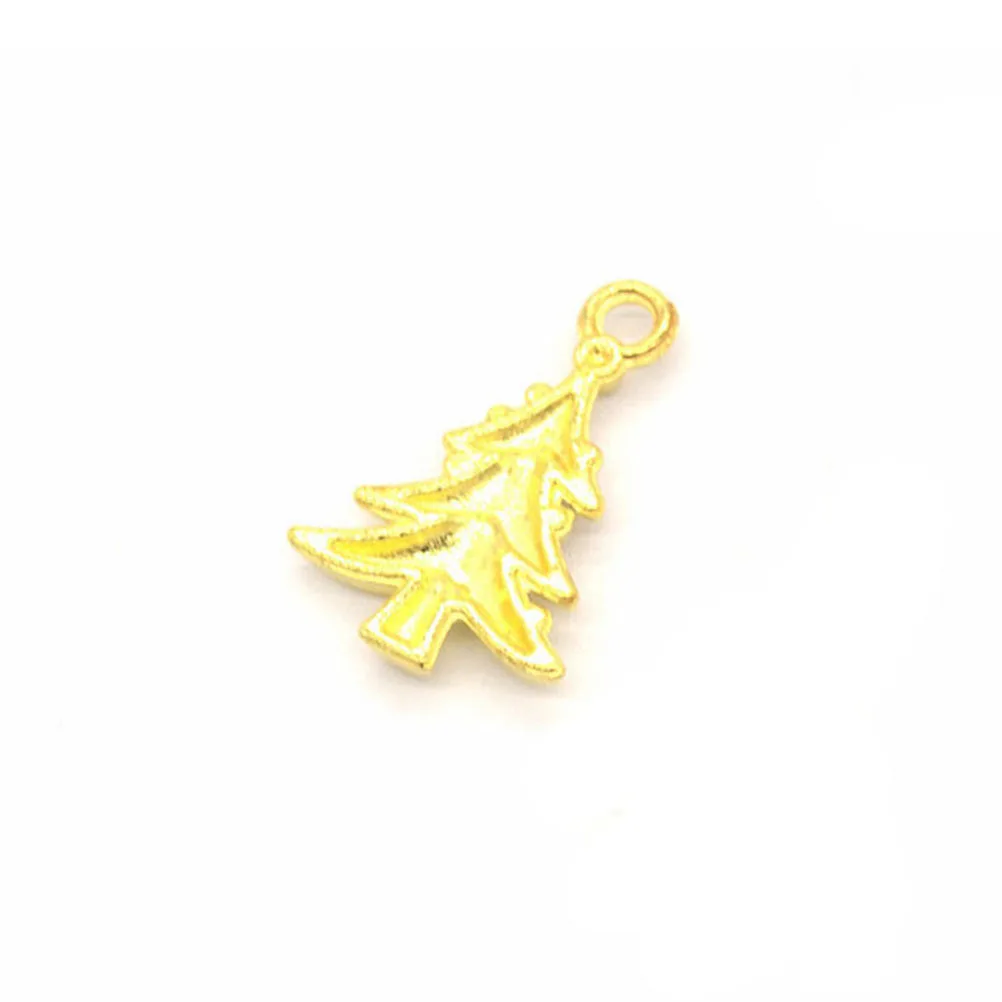 

100Pcs Alloy Christmas Tree Pendants Vintage Charms Jewelry Making Necklace Bracelet DIY Gift Christmas Pendant