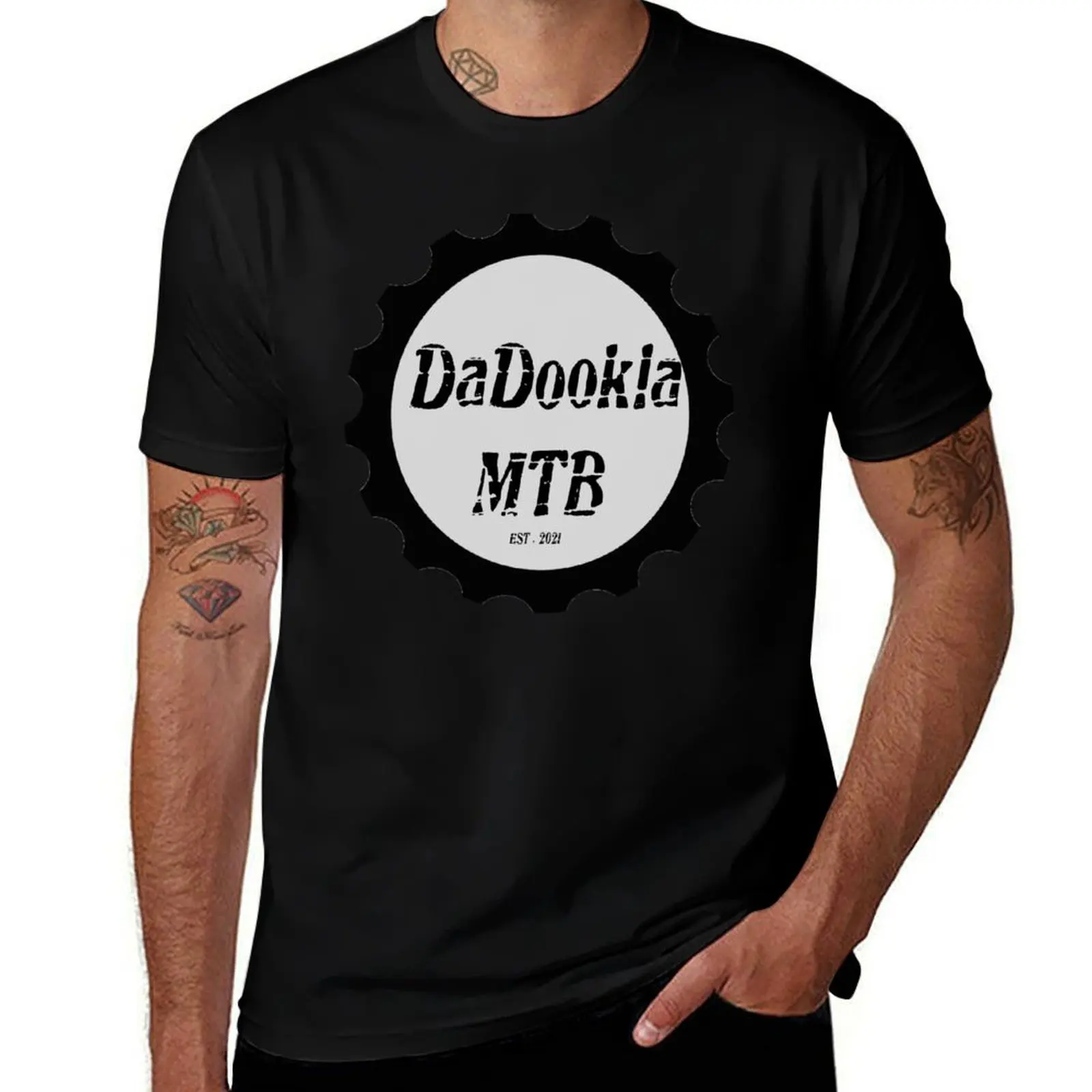 

DaDookla MTB logo T-Shirt men t shirt cotton 100% man t shirt cotton high quality t shirt man plain T-Shirt