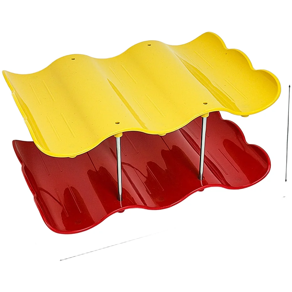 Wave Shaped Multilevel Storage Rack for Cups Coffee and Tea Bags Designed to Fit Standard For Kitchen Cabinet Depths