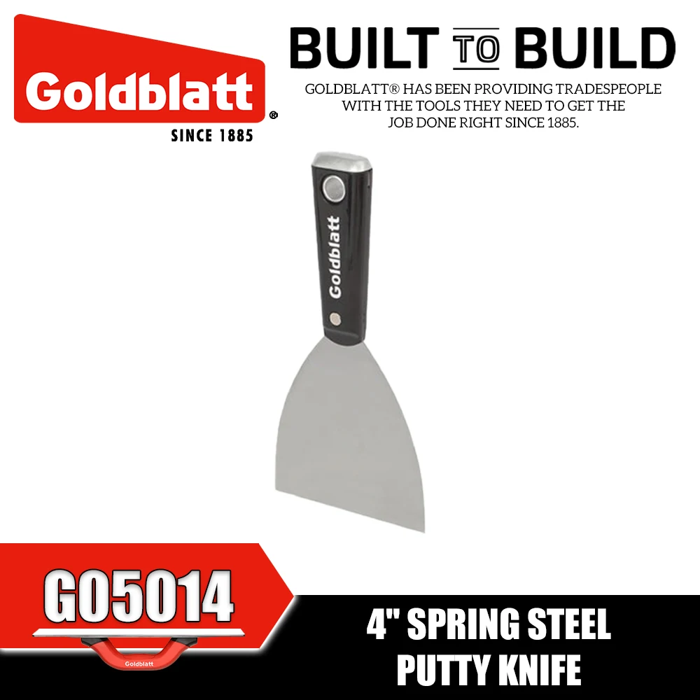 GOLDBLATT G05013 G05014 G24123 G24122 Nylon Grip Flex Putty and Joint Knives Construction Tools
