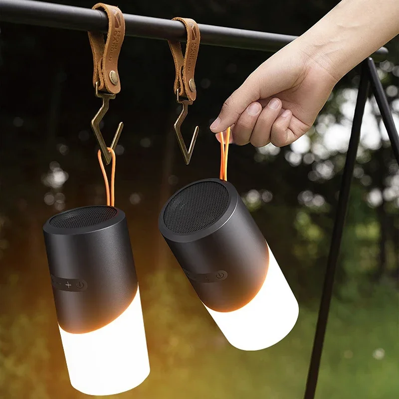 2025 أحدث سماعة لاسلكية تعمل بالبلوتوث المتكلم مع ضوء RGB في الهواء الطلق المحمولة مقاوم للماء مضخم صوت صغير مصباح لتهيئة الجو للهدايا جديد #3