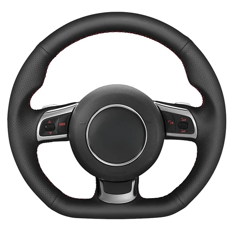 

Customize MicroFiber Leather Steering Wheel Cover For Audi TT RS (8J) 2009-2014 RS 3 (8P) Sportback 2011-2013 RS 6 (C6) Avant