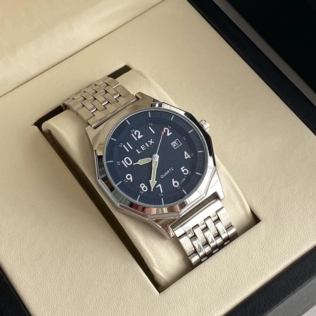 ผู้ชายธุรกิจนาฬิกาสแตนเลสนาฬิกา Big Dial สําหรับชายแฟชั่นกีฬา Casual นาฬิกาข้อมือควอตซ์นาฬิกานาฬิกา ...