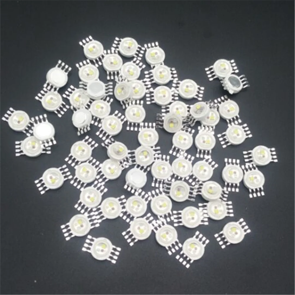 5-50pcs 3W-18W RGB RGBW RGBWW RGBWY RGBWYV High Power LED Chip 4/ 6 / 8 /10/12 pin Molding LED Stage Colorful Light Source Beads