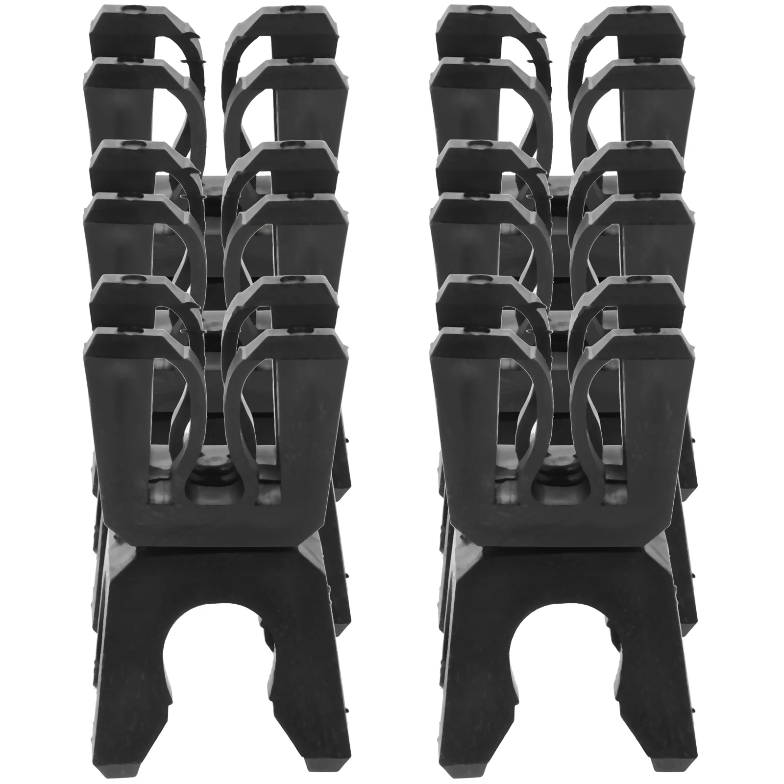 

6pcs Football Training Sign Pole Buckle Durable Quick Setup Sports Construction Black Basketball Soccer Marking Accessories