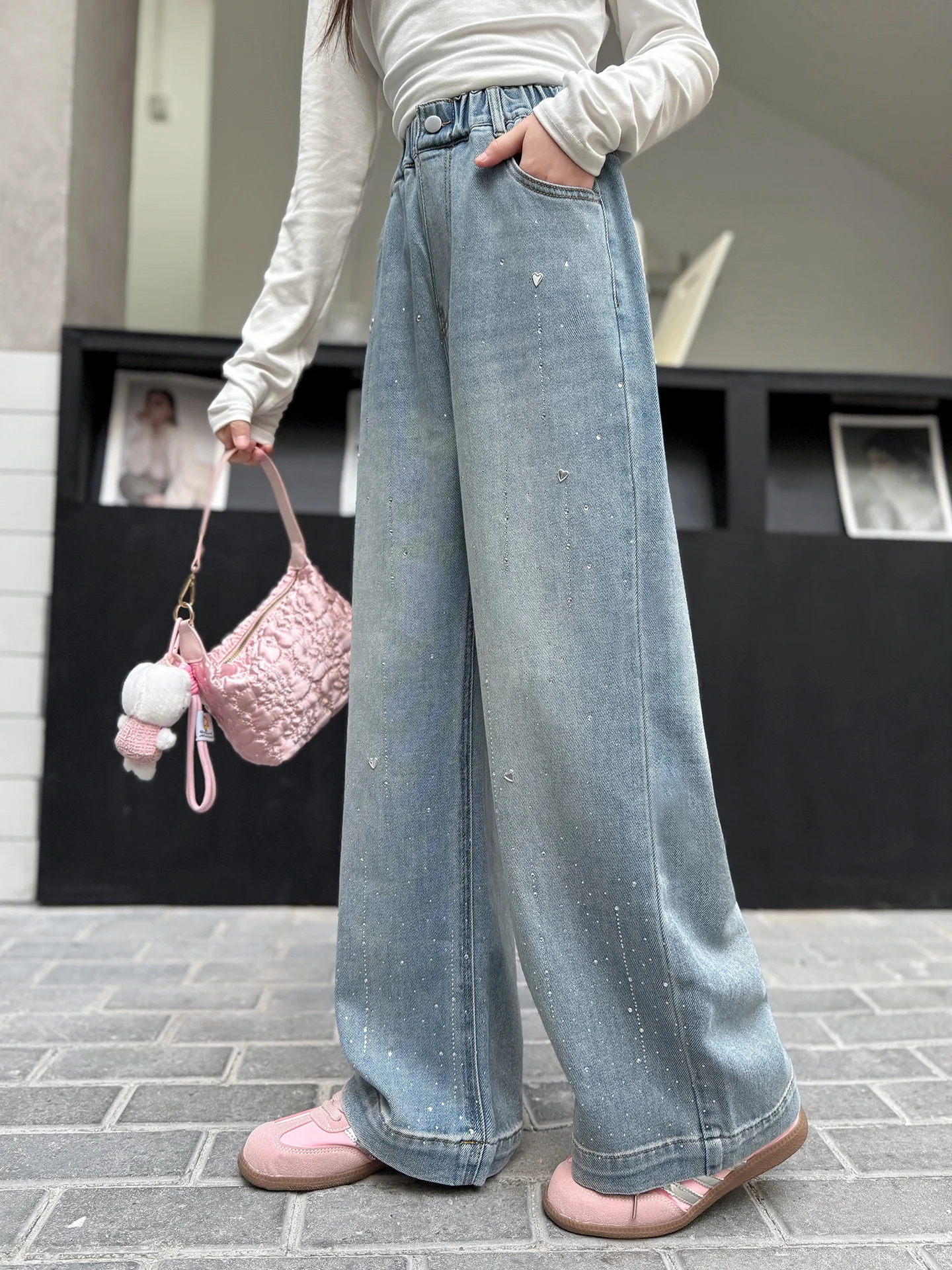Spring Fashion Girls Jeans Cas - Kids Outdoor Youtube 评论和价格