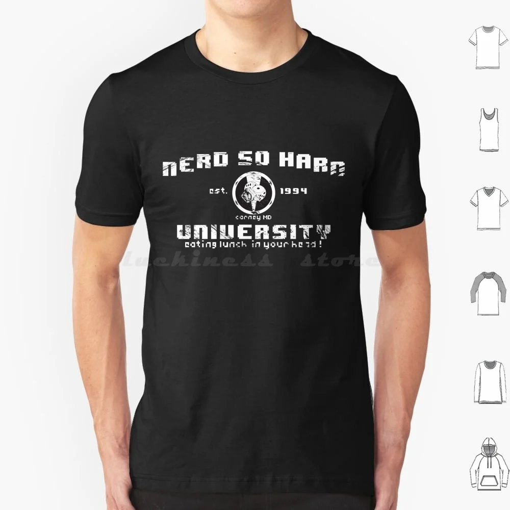 Nerd So Hard University T Shirt Big Size 100% Cotton Nerd Nerdsohard