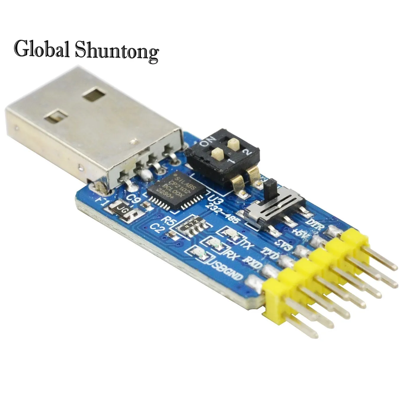 CP2102 six-in-one multifunctional serial port module usb to TTL 485 232 mutual conversion compatible with 3.3V/5V level