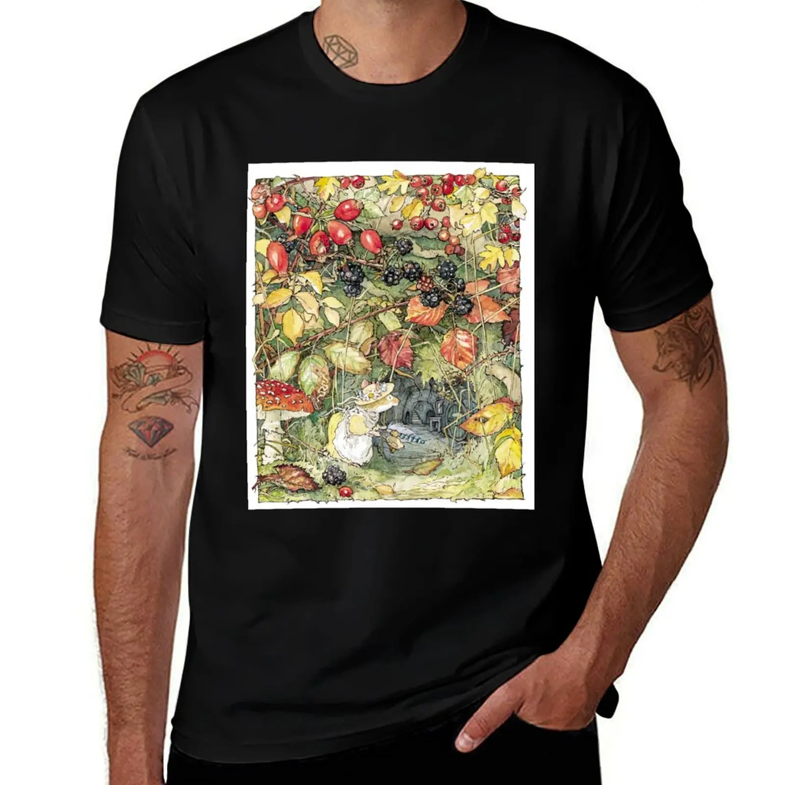 Primrose at the entrance to the tunnels T-Shirt Christmas Casual Short Sleeve Top T-Shirt