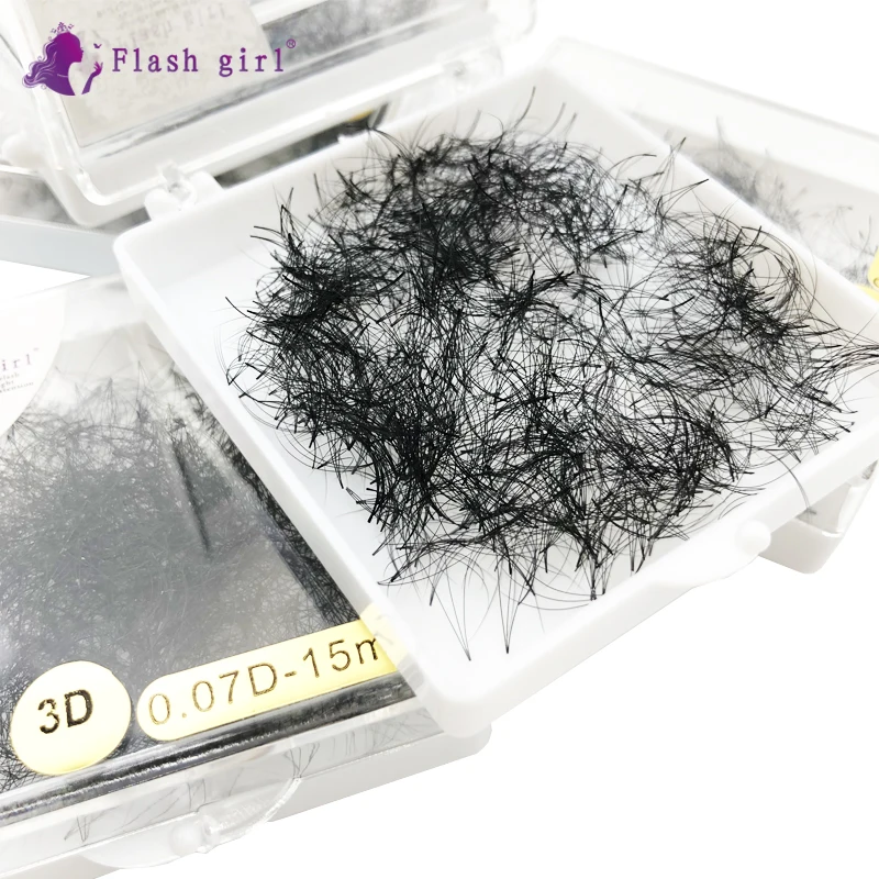 1000 Fans 3D 0.1 C/D durable curl Volume pre-made durable and flexible Russia pre-made handmade Eyelash extension