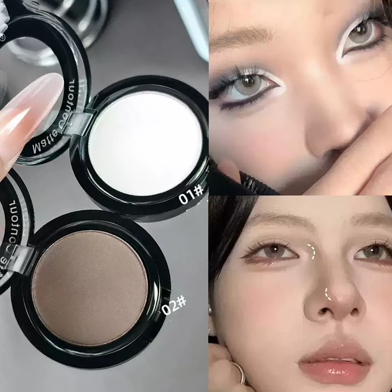 Face Face Contour Powder Palette Monochrome Matte White Waterproof Natural Coverage Multi-Use 3D Nose Shadow & Eyeshadow Brightening - Aliexpress Deal