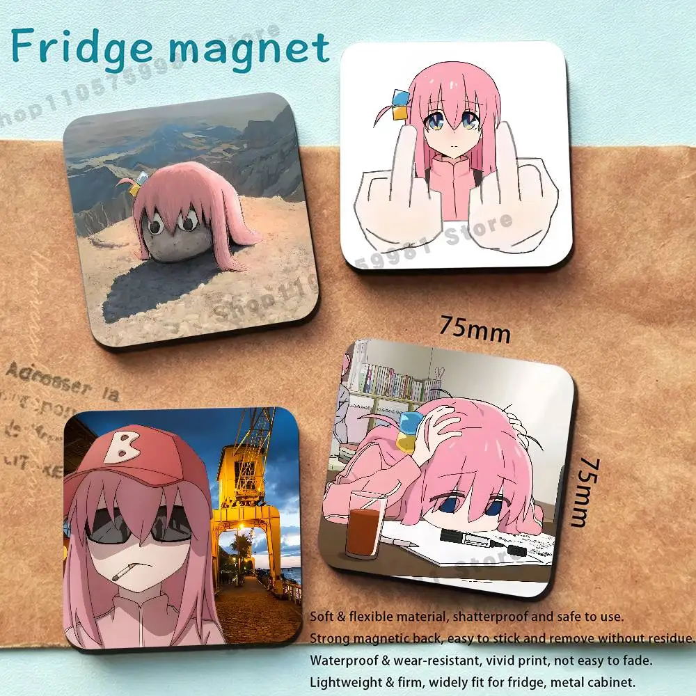 H-Hitori G-Goto New PVC Fridge Magnet for Cartoon Refrigerator Decor For Child Magnetic Toy