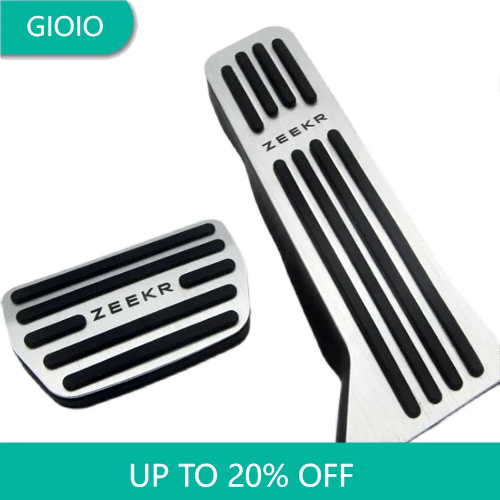 

Car Rest Accelerator Pedal Aluminum Alloy Brake Cover Anti-slip Rest Foot Pedals trim For Geely ZEEKR 001 2022 2023 Accessories