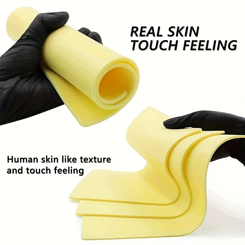 Tattoo Practice Skin 1/5/10PCS Double Sided Silicone 3mm 8x12in Odorless for Beginners Experienced Artists Training Supplies