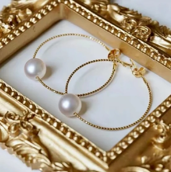 Exquisite Huge 9-10MM 10-11MM 8-9MM SOUTH SEA WHITE PEARL Pendant Earrings 925 SILVER