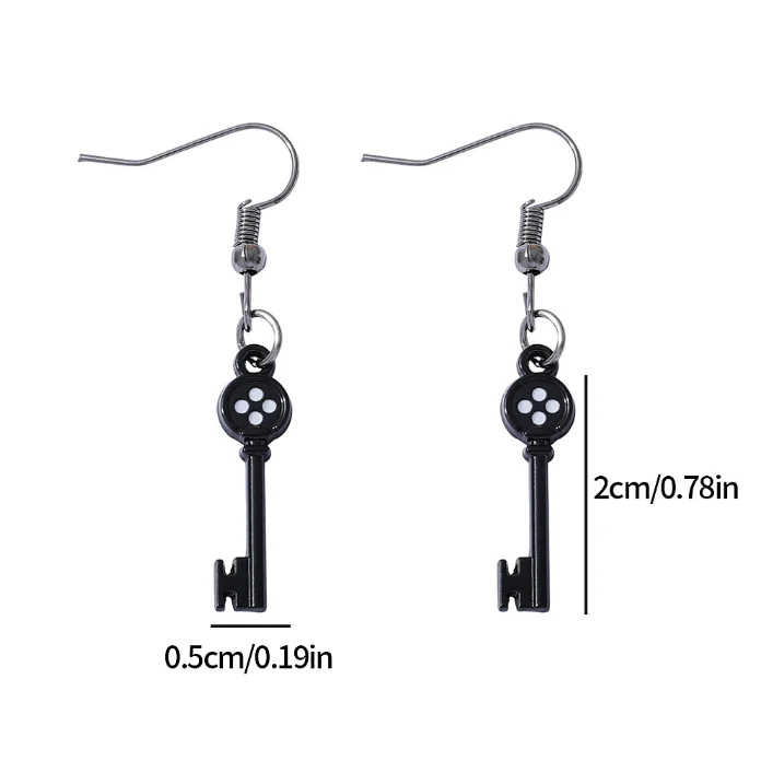 코랄라인 브로치 블랙 키 키체인 잠자리 머리핀 할로윈 크리스마스 파티 코스프레 액세서리 주얼리