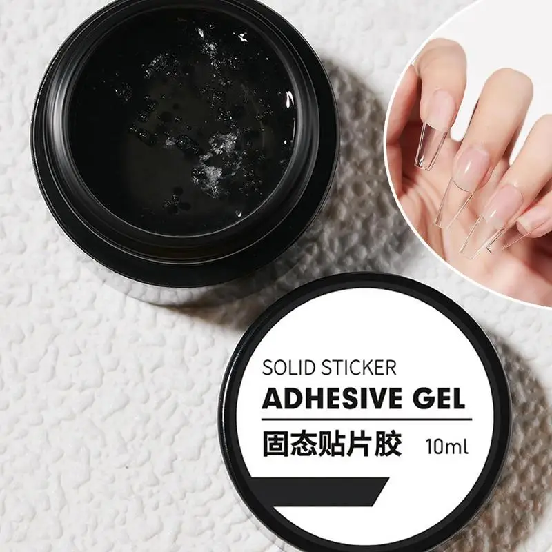 Solid Nail Glue Gel for Press on Nails 10ml Long-Lasting Strong Adhesion Nail Glue for Fake Nails Solid Nail Glue Gel for Nail