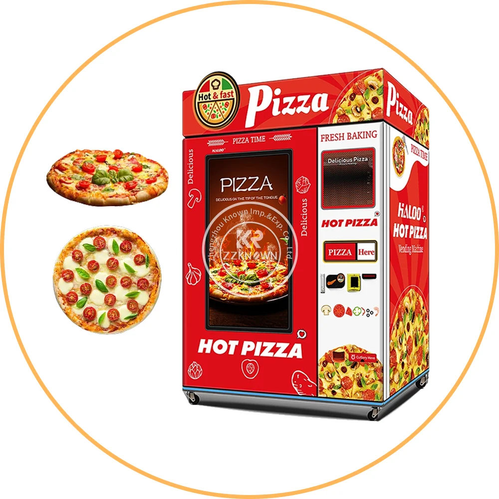 8Inch 12Inch Smart Automatic Pizza Vending Machine Robot Self Heating Meals Bakery Hot Pizza Maker Making Machine Food Kiosk