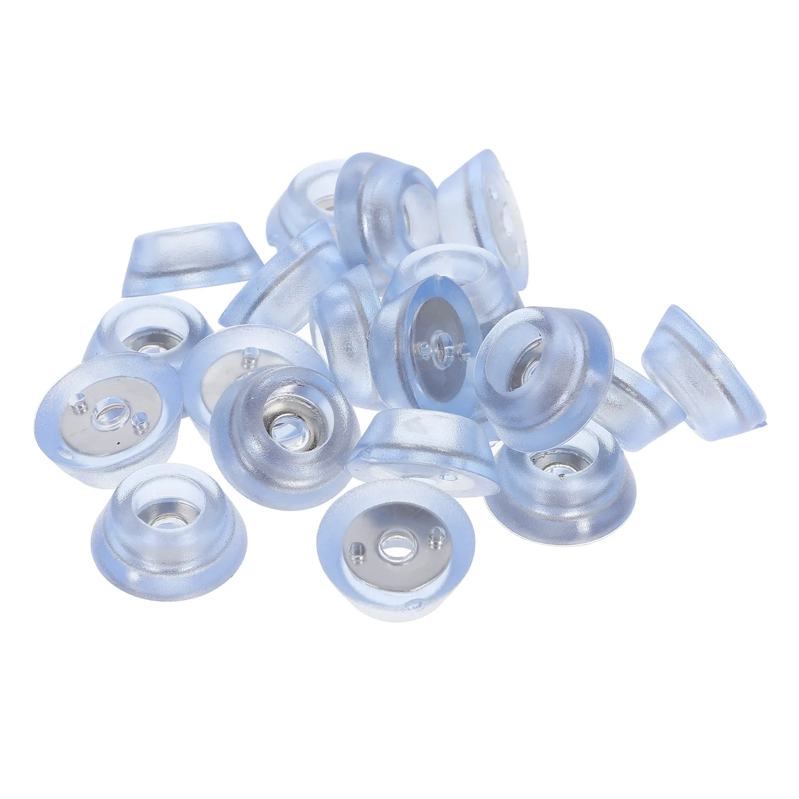 20Pcs Soft Transparent Silicone Rubber Feet for Cutting Board Anti Slip Cushioned Furniture Pads Hardwood Safe Table Leg