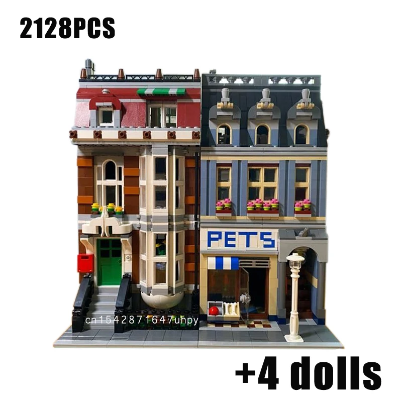 

NEW City Street View Pets Shop with 10218 model buiding kit block self-locking bricks toys birthday christmas gift