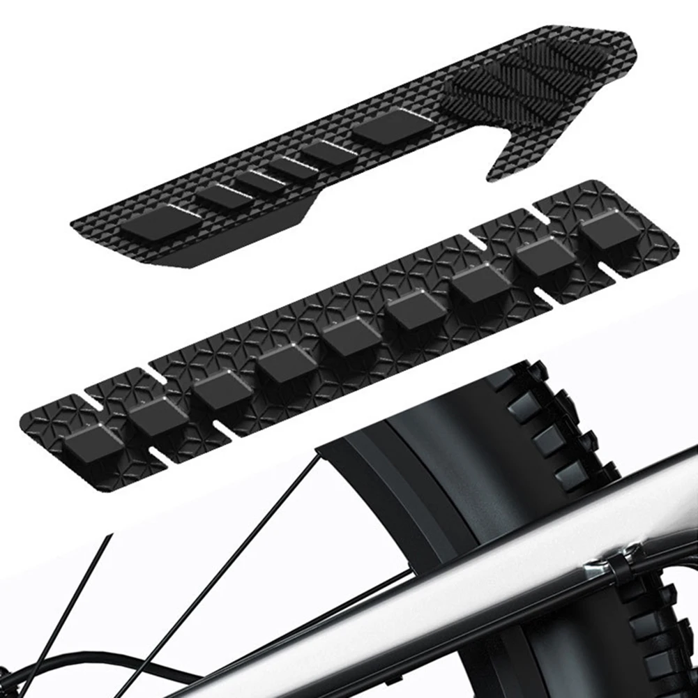 Bicycle Protection Sticker Silicone Chain Collision Sound Absorbed Protector Anti-scratch Self-adhesive MTB Road Bike Function
