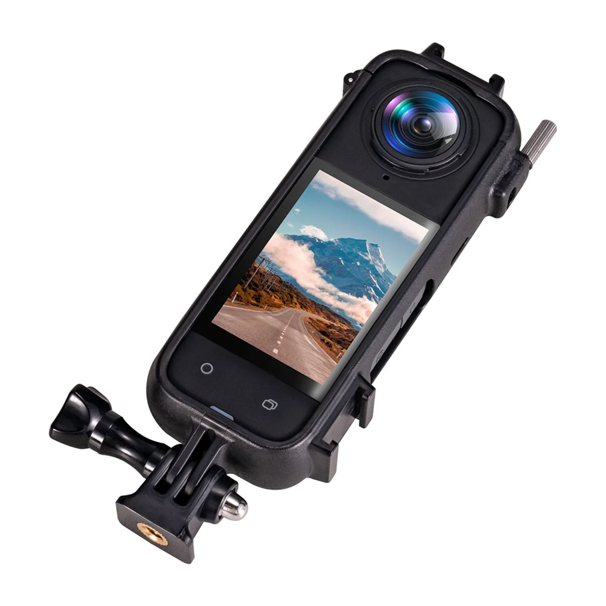 Per Insta360 X4 Frame Cold Shoe telaio protettivo in plastica multifunzionale Frame Cage Action Camera