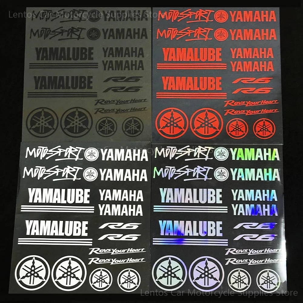 

Светоотражающие наклейки с логотипом Yamaha для мотоциклов, гоночных шлемов, багажных кофров, модифицированных автомобилей, водонепроницаемые декоративные наклейки