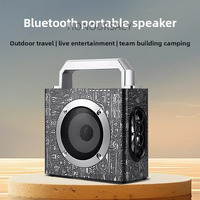 Nostalgic Retro Wooden Bluetooth Speakers Stereo Subwoofer Wireless MP3 Player Portable Voice Boxs Support AUX USB TF Card Slot