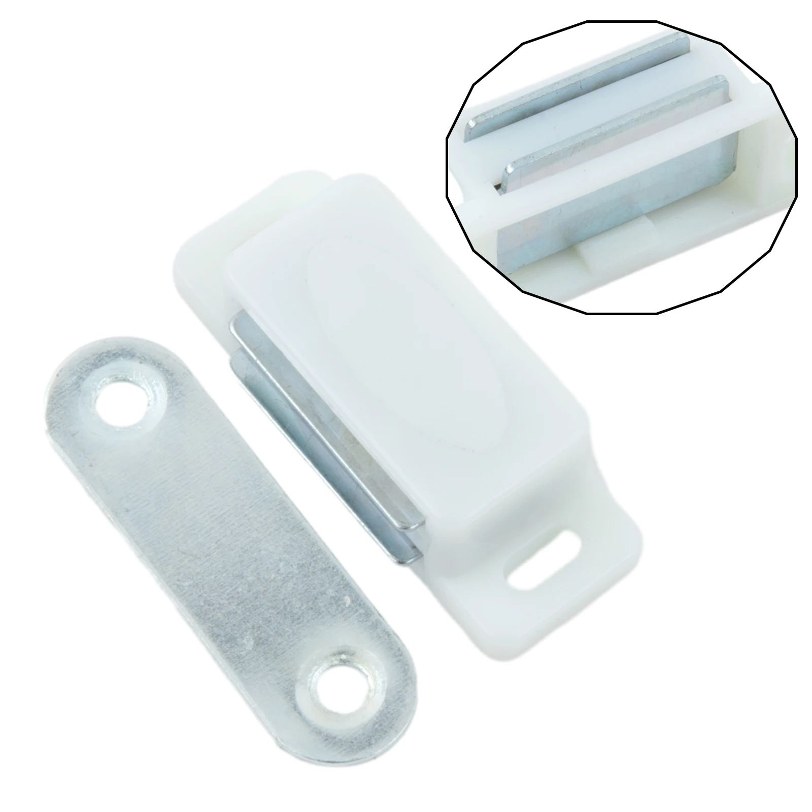 METALLIXITY Magnetic Latches Catch 1.14x1.26 Plastic Cabinet Magnet Latch | 4Pcs, for Cabinet Door, Drawer, Home Decoration, Brown METALLIXITY Magnetic Latches Catch 1.14x1.26 Plastic Cabinet Magnet Latch | 4Pcs, for Cabinet Door, Drawer, Home Decoration, Brown
