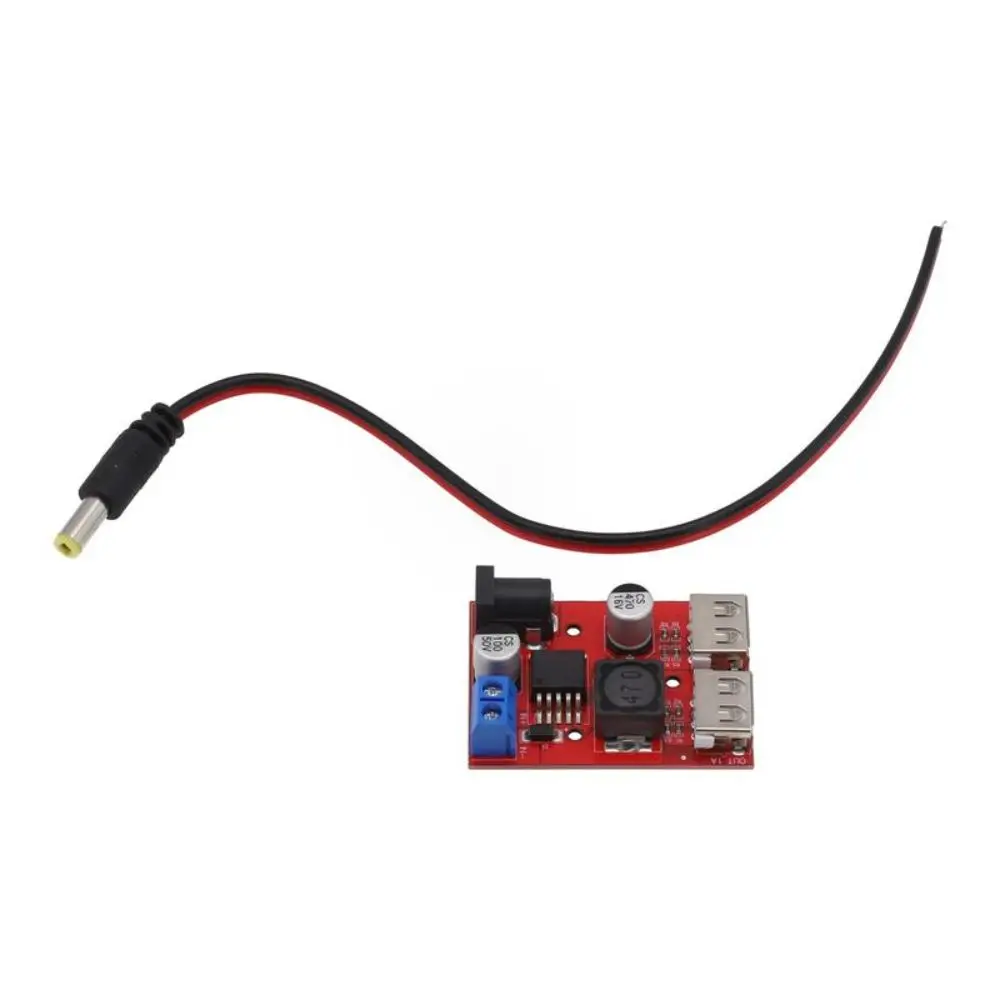 New Dual USB Solar Controller Charger 6V-40V Input Compact Design Car Charger 3A Step Down Converter for Mobile Devices