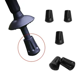 Trekking Pole Tip Capa protetora, Universal Anti-Slip Pad, Tampa de borracha resistente ao desgaste, bengala Muleta, 5pcs