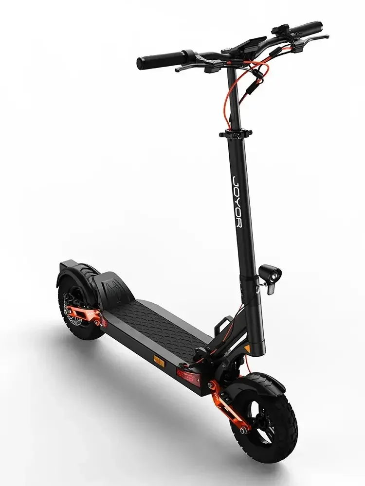 JOYOR T6 Elektroroller für Erwachsene, 600 W Motor, 48 V, 18 Ah Batterie, E-Berg-Escooter, 10 Zoll Offroad-Reifen, faltbarer E-Scooter