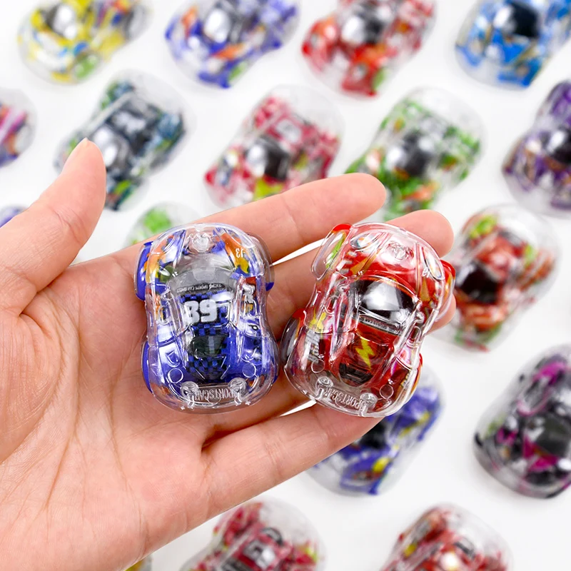 10Pcs Mini Transparent Pull Back Car Toys Kids Birthday Party Favors Giveaway Pinata Filler Carnival Classroom Prize Gifts Pack