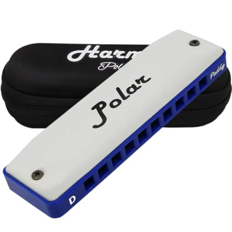 

Polaritone Key of Bb, Righter Tuning - Specialized for Irish, Blues, Celtic Folk Music, Mouth Organ With Case, Ideal for,Adults