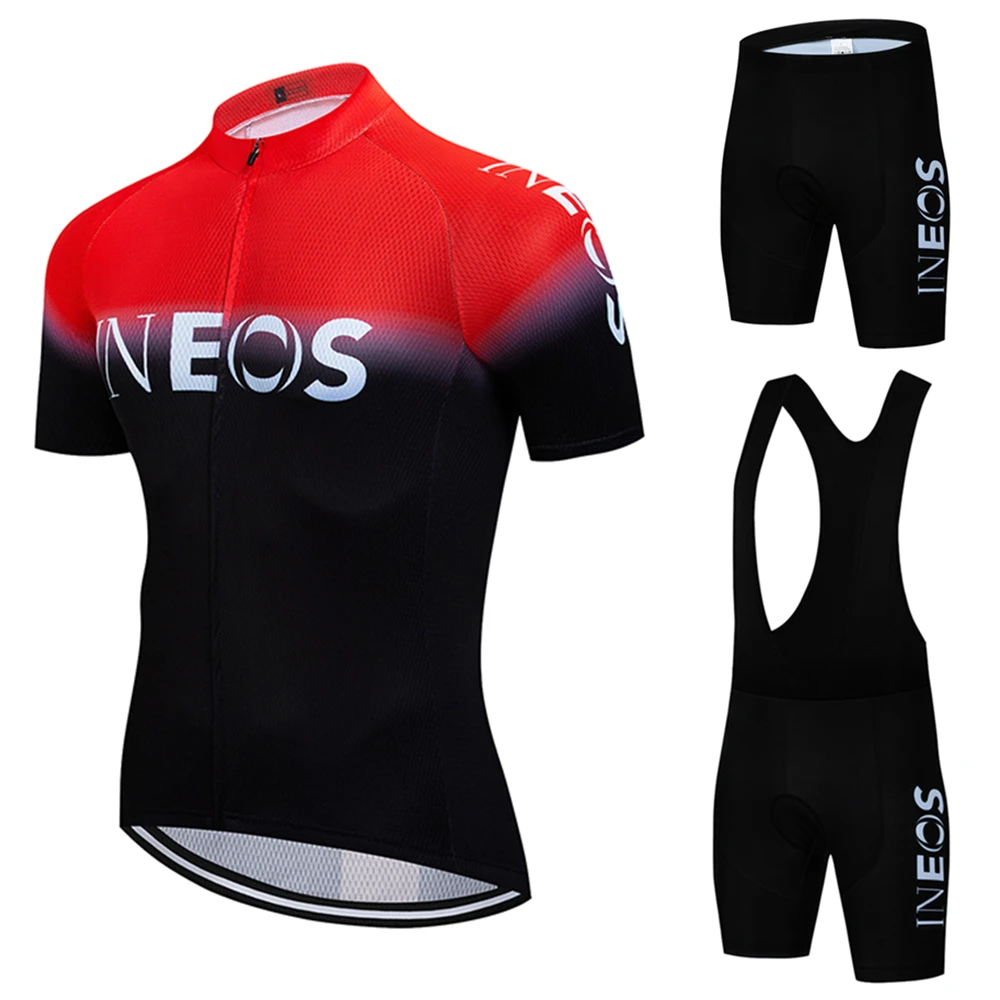 

INEOS Summer Pro Bicycle Team с коротким рукавом Maillot Ciclismo мужские комплекты велосипедного трикотажа летний дышащий костюм для велоспорта