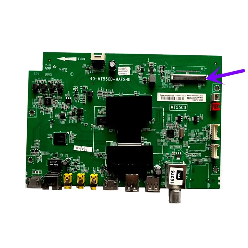 Second-hand Original TCL L42F3700A Motherboard 40-MT55CD-MAC2HG with Screen LV420NDAL. Pay Attention To The Interface