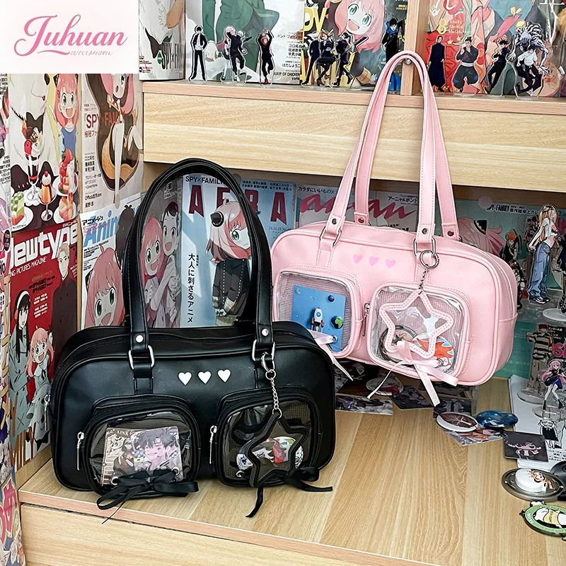 

Original Japanese Lolita Cute Handbag Bag Ltabag Jk Uniform Bag Two-dimensional Comic Exhibition Double Pain Layer Shoulder Bags