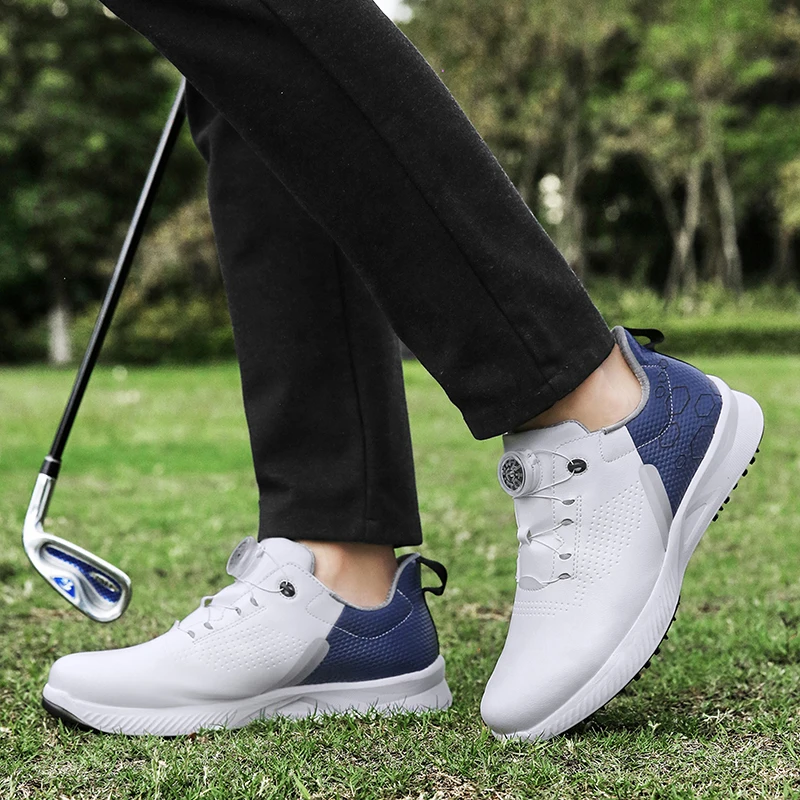 Unisex odborný golf tenisky muži spikeless golf boty velký rozměr 46 47 outdoorové protiskluzový vodotěsný golf tvoření boty muži