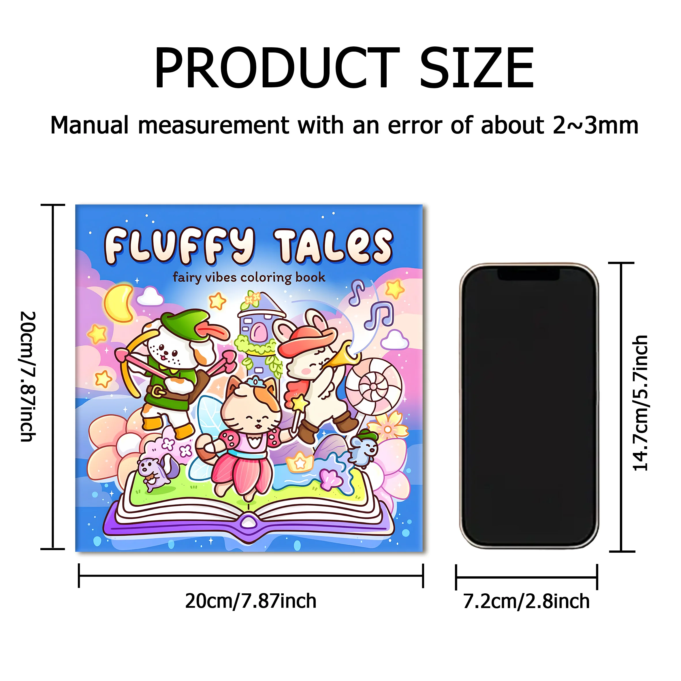 FLUFFY TALES Bold-easy Patterns Coloring Book for Adults Cute Drawing Book Perfect Gift for Party and Birthday