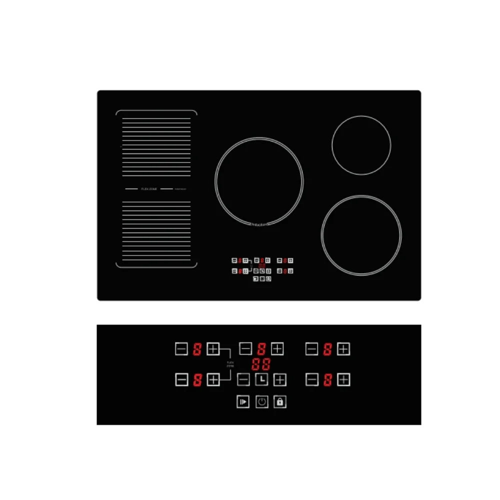 5-Burner Smart Portable China Built-In Glass Housing Induction Cooker for Kitchen & Hotel Use