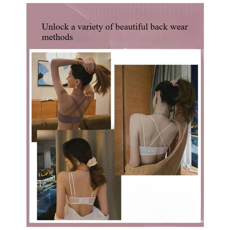 ลูกไม้เย็บปักถักร้อยหนาผู้หญิง Bra ชุดนุ่ม Breathable Comfort ผู้หญิงชุดไม่มีแหวนเหล็กรวบรวมผู้หญิง Bra ชุด