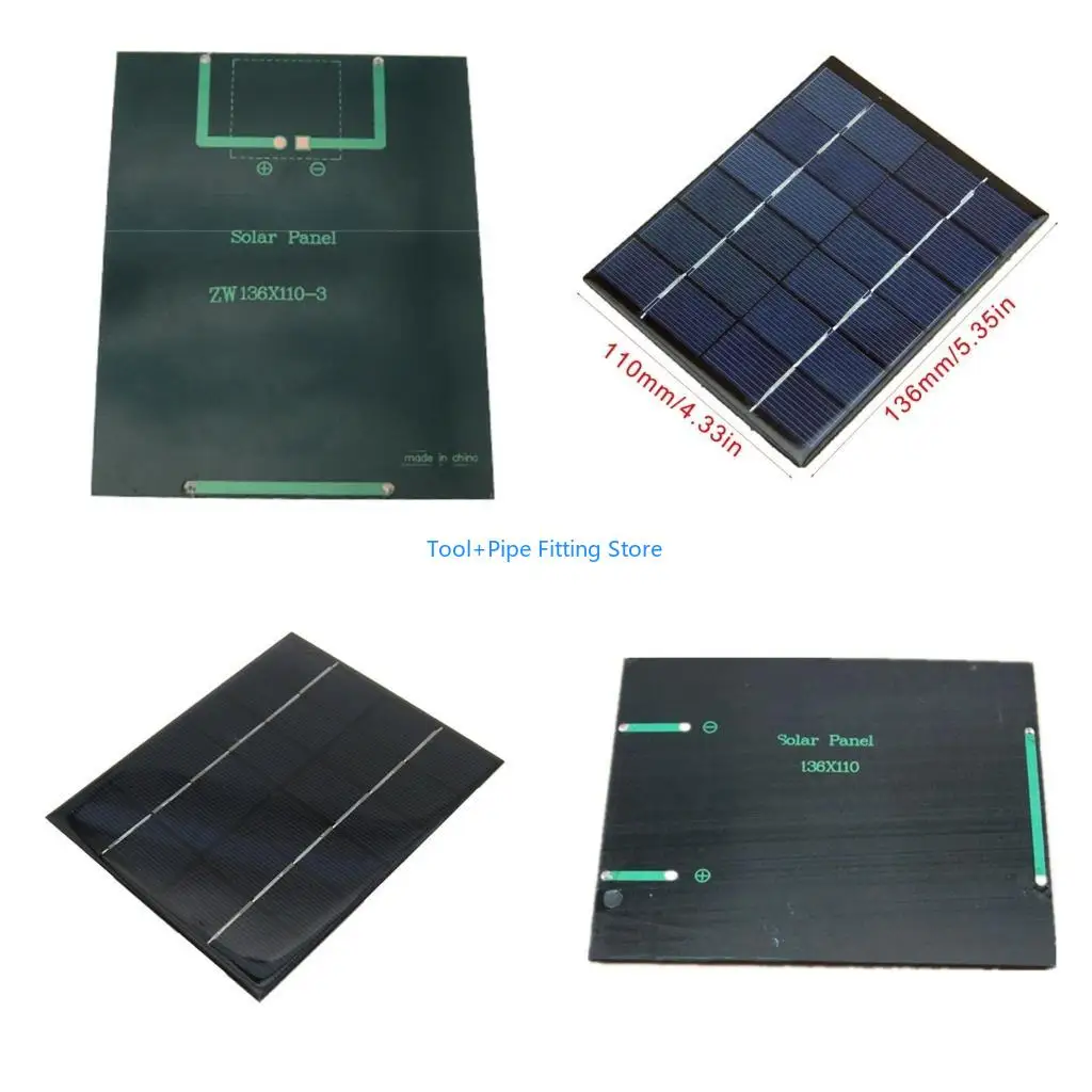 F92B 2WSolar Panel 6V High Stability Power Stable & Efficiency for Lawn  Light Artware