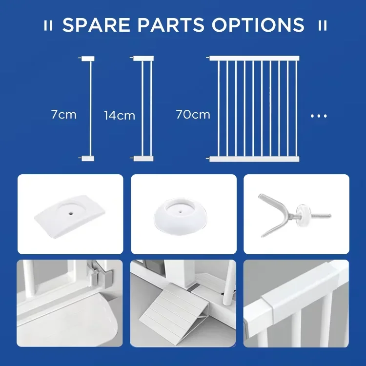 Chocchick Baby Gates for Stairs High Quality No Drilling Doorway Walk Thru Protection Fence Baby Safety Gates