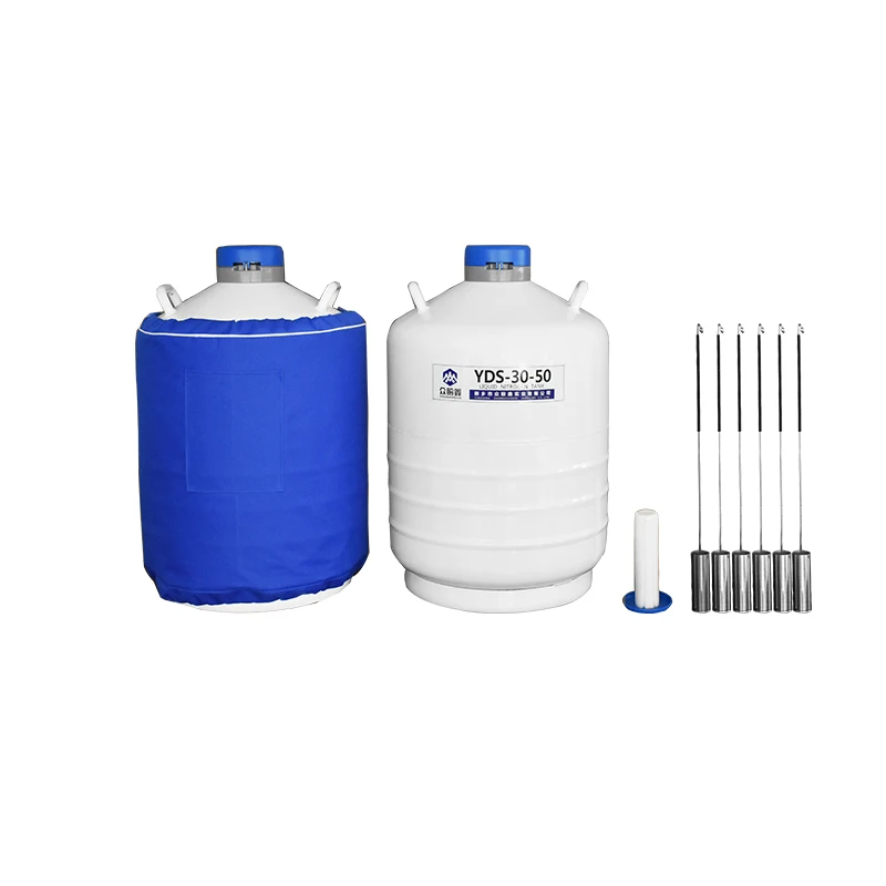 

Cryogenic Vacuum Thermos Liquid Nitrogen Dewar Tank YDS-30-50 For Biological Laboratory