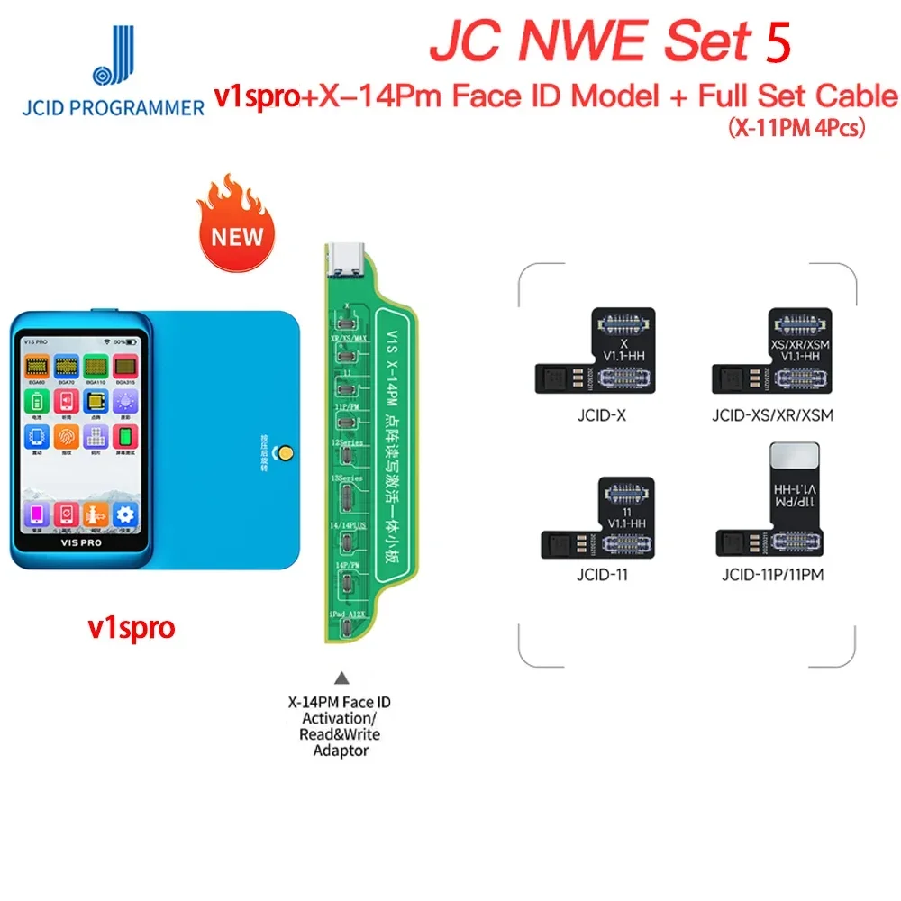 JC Non-enlèvement Face ID réparation FPC câble flexible pour IPhone X-13PM Face ID questions sans soudure Face ID DOT-budgétaire outils de fixation