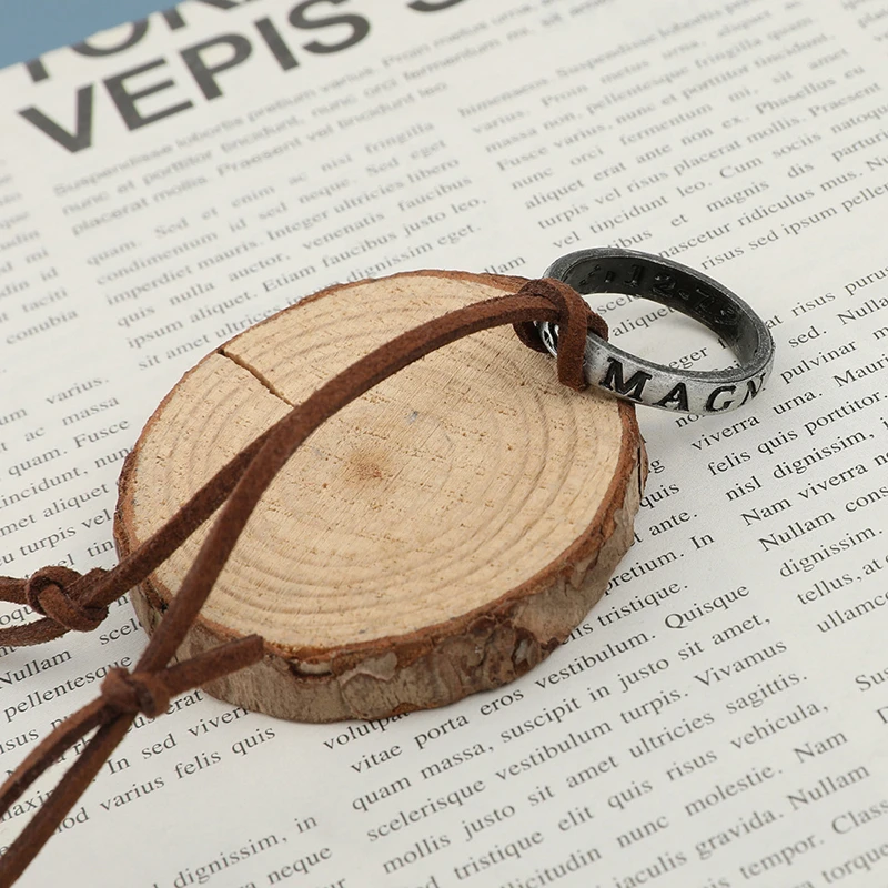 Gioco di film collana 4 inchettata anello Cosplay natan Drake codice in pelle antico ciondolo Vintage gioielli Prop