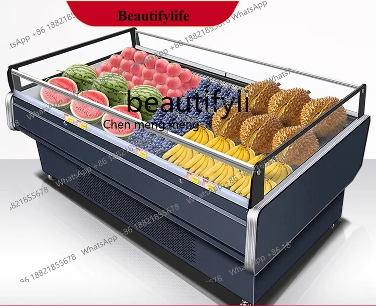 

AB02 Холодильная витрина, открытый шкаф для хранения свежих продуктов Коммерческий овощной свежий супермаркет Nakajima Морозильная камера