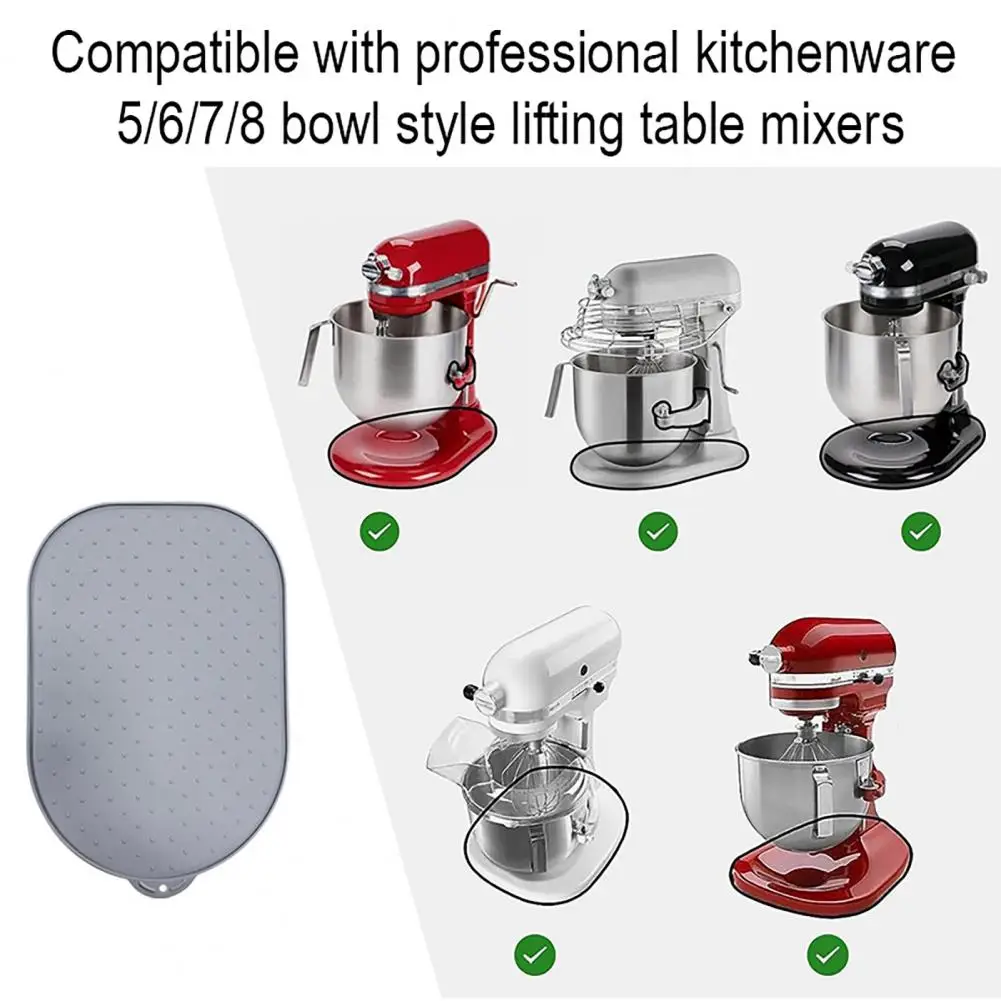 Stable Blending Surface Universal Silicone Sliding Pads for Stand Mixers Heat Resistant Non-slip Blender Mat Kitchen Appliance