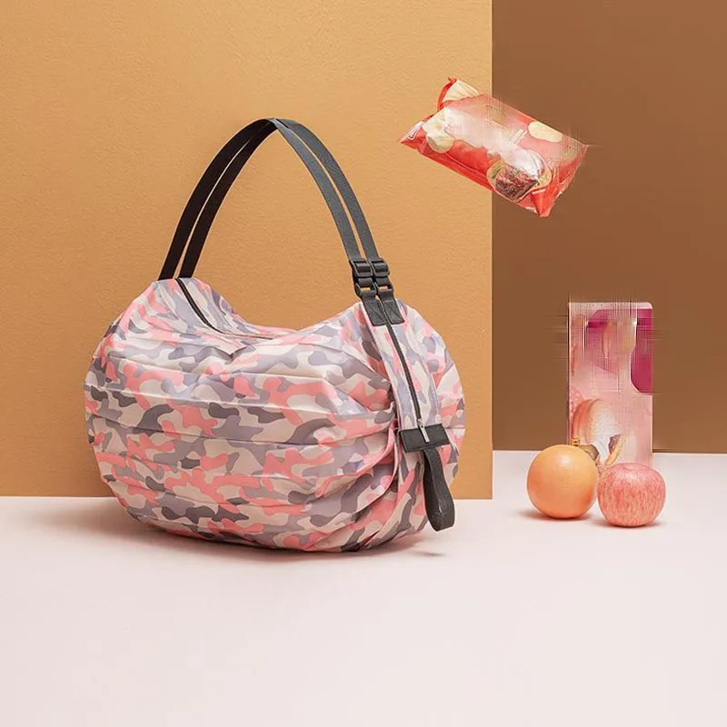 Foldable Shopping Bag, Environmentally Friendly And Waterproof Portable Storage Bag, Large Capacity Travel Handbag