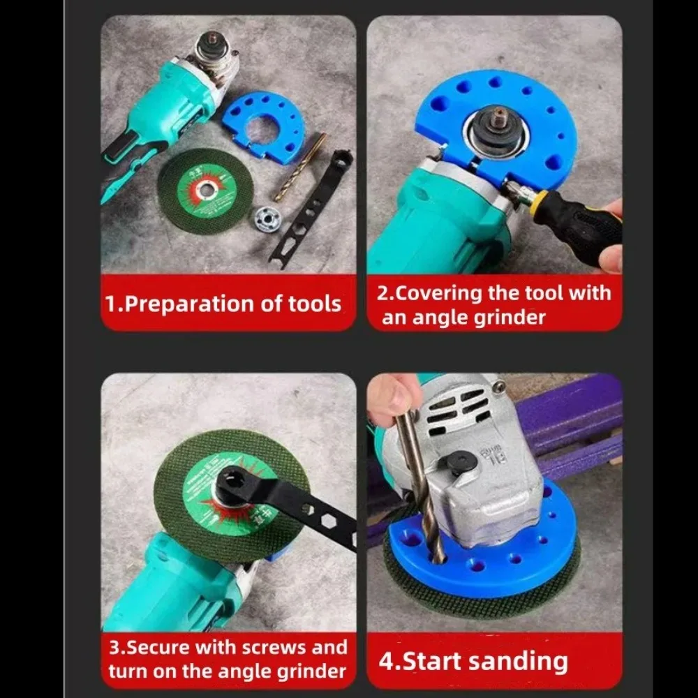 

Multi-specification Power Drill Bit Sharpener Plastic Fan Shaped Drill Bit Grinding Attachment Giant Easy to Use Angle Grinder
